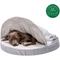 Show in main carousel: FurHaven Wave Fur & Velvet Orthopedic Snuggery Dog & Cat Bed, Dark Gray, 35-in slide 4 of 10
