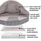 Show in main carousel: FurHaven Wave Fur & Velvet Orthopedic Snuggery Dog & Cat Bed, Dark Gray, 35-in slide 6 of 10