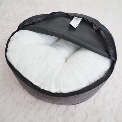Show full view: FurMe Blanket Dog & Cat Bed with Removable Cover, Graphite, Small slide 4 of 4