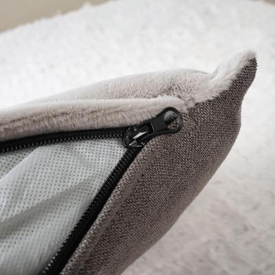 Show full view: FurMe Pet Car Seat & Travel Bolster Dog & Cat Bed with Removable Cover, Brown slide 5 of 8