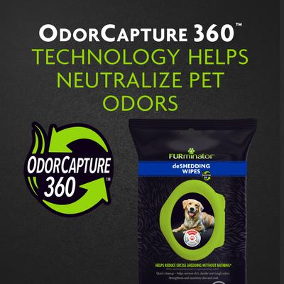 Show full view: FURminator DeShedding Dog Grooming Wipes, 100 count slide 10 of 11