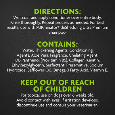 Show full view: FURminator DeShedding Ultra Premium Shampoo, 16-oz bottle + Conditioner for Dogs, 16-oz bottle slide 8 of 10