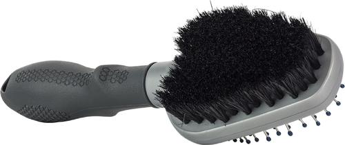 Show full view: FURminator Dual Dog Brush, Gray slide 2 of 11