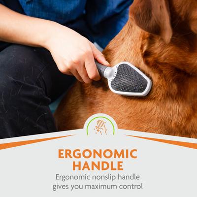 Show full view: FURminator Dual Dog Brush, Gray slide 6 of 11