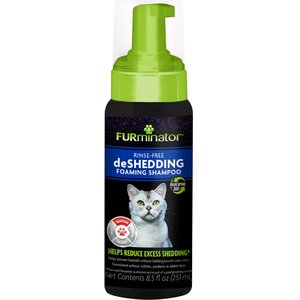 FURminator FUR deShedding Rinse Free Foaming Cat Shampoo, 8.5-fl oz bottle