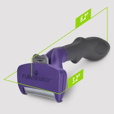 Show full view: FURminator Long Hair Cat Deshedding Tool, Purple, Medium slide 9 of 10