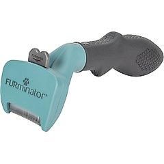 FURminator Long Hair Cat Deshedding Tool, Turquoise, Small