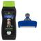 Show in main carousel: FURminator Long Hair Deshedding Tool, Blue, Large + DeShedding Ultra Premium Shampoo for Dogs, 16-oz bottle slide 1 of 9