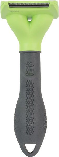 Show full view: FURminator Long Hair Dog Deshedding Tool, Green, Small slide 2 of 10