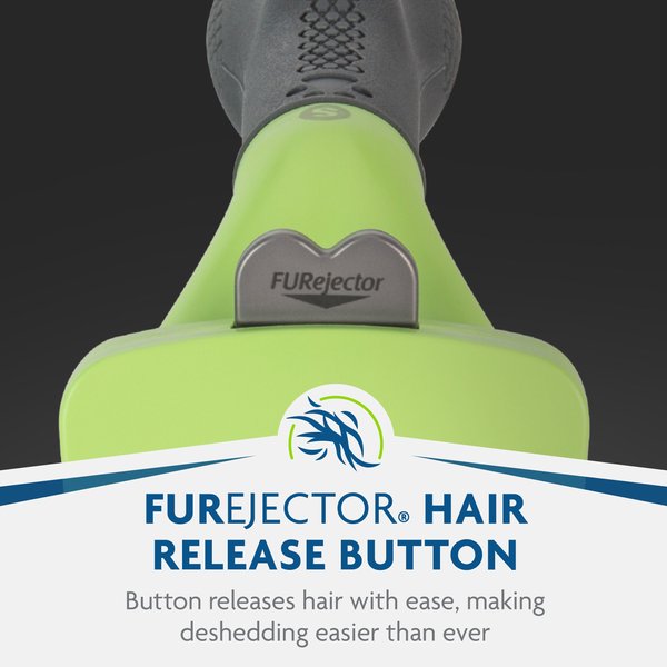 Show full view: FURminator Long Hair Dog Deshedding Tool, Green, Small slide 7 of 10