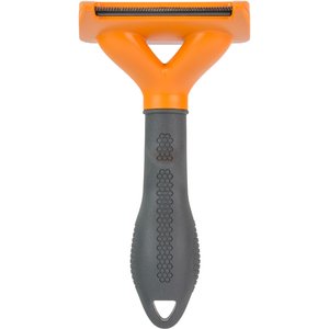 FURminator Long Hair Dog Deshedding Tool, Orange, Medium