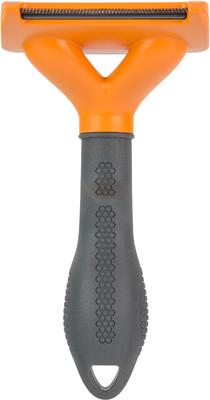Show full view: FURminator Long Hair Dog Deshedding Tool, Orange, Medium slide 1 of 10