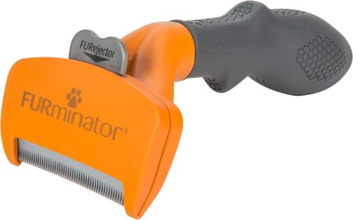 Show full view: FURminator Long Hair Dog Deshedding Tool, Orange, Medium slide 2 of 10
