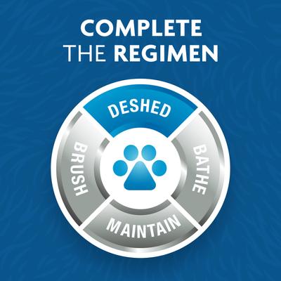 Show full view: FURminator Long Hair Dog Deshedding Tool, Orange, Medium slide 5 of 10