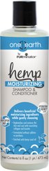 FURminator One Earth Hemp Hydrating Honey Scented 2-in-1 Moisturizing Dog Shampoo & Conditioner, Blue, 16-fl oz bottle