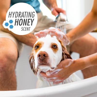 Show full view: FURminator One Earth Hemp Hydrating Honey Scented 2-in-1 Moisturizing Dog Shampoo & Conditioner, Blue, 16-fl oz bottle slide 7 of 9