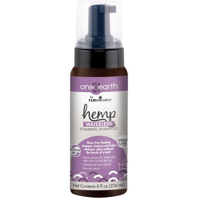 FURminator FURminator One Earth Hemp Woodland Sage Scented Dog Shampoo, Purple, 8-fl oz bottle