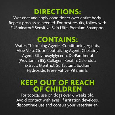 Show full view: FURminator Sensitive Skin Ultra Premium Dog Conditioner, 16-fl oz bottle slide 3 of 8