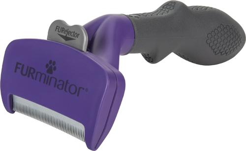 Show full view: FURminator Short Hair Cat Deshedding Tool, Purple, Medium slide 1 of 10