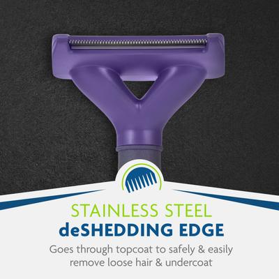 Show full view: FURminator Short Hair Cat Deshedding Tool, Purple, Medium slide 8 of 10