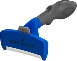 FURminator Short Hair Dog Deshedding Tool, Blue, Large
