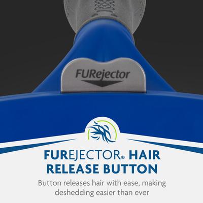 Show full view: FURminator Short Hair Dog Deshedding Tool, Blue, Large slide 7 of 10