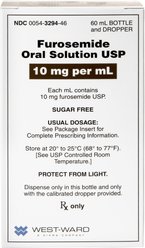 Furosemide (Generic) Oral Solution for Dogs, 10 mg/mL, 60-cc slide 2 of 8