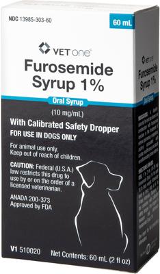 Show full view: Furosemide (Generic) Syrup for Dogs, 10 mg/mL, 60-mL, bundle of 2 slide 5 of 7