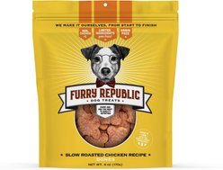 Furry Republic Bones Slow Roasted Chicken Recipe Grain-Free Dog Treats, 6-oz bag