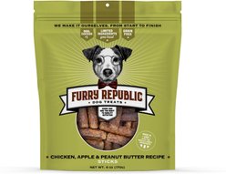 Furry Republic Sticks Chicken, Apple & Peanut Butter Recipe Grain-Free Dog Treats, 6-oz bag