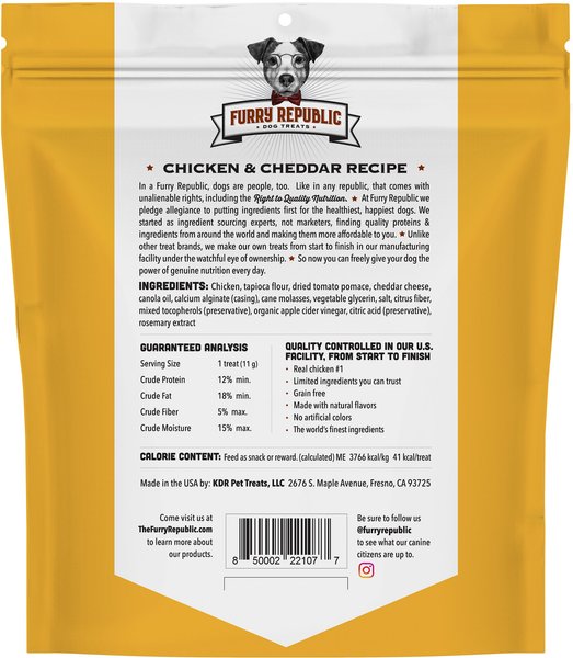 Furry Republic Sticks Chicken & Cheddar Recipe Grain-Free Dog Treats