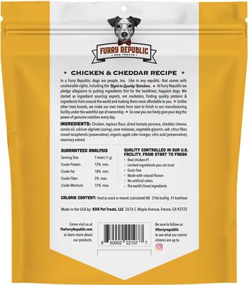 Show full view: Furry Republic Sticks Chicken & Cheddar Recipe Grain-Free Dog Treats, 6-oz bag slide 3 of 6