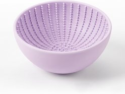 furrybaby Portion-Control Silicone Dog & Cat Slow Feeder Bowl, 5-cup, Medium: 6.3 x 6.3 x 3.2-in, Purple slide 1 of 9
