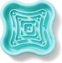 furrybaby Portion-Control Silicone Dog & Cat Slow Feeder Lick Bowl with Suction Base, 4-cup, Medium: 5.8 x 5.8 x 1.9-in, Green