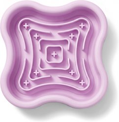 furrybaby Portion-Control Silicone Dog & Cat Slow Feeder Lick Bowl with Suction Base, 4-cup, Medium: 5.8 x 5.8 x 1.9-in, Purple