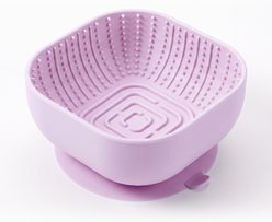 furrybaby Portion-Control Silicone Slow Feeder Dog & Cat Lick Bowl with Suction Base, 6-cup, Medium: 6.3 x 6.5 x 3.6-in, Purple slide 1 of 9