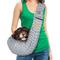 Show in main carousel: FurryFido Adjustable Dog & Cat Carrier Sling, Chevron Gray slide 3 of 12