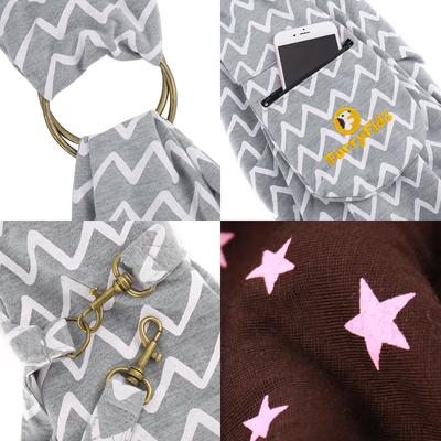Show full view: FurryFido Adjustable Dog & Cat Carrier Sling, Chevron Gray slide 9 of 12