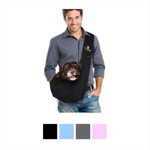 FurryFido Classic Reversible Dog & Cat Carrier Sling, Black