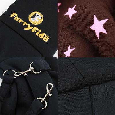 Show full view: FurryFido Classic Reversible Dog & Cat Carrier Sling, Black slide 7 of 9