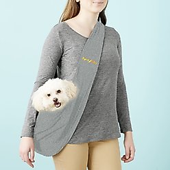 FurryFido Classic Reversible Dog & Cat Carrier Sling, Grey