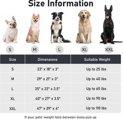 FURTIME Extra-Thick Pillow, Machine-Washable, Non-Slip Base Dog Bed, Brown, Large slide 2 of 8