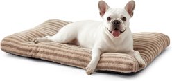 FURTIME Extra-Thick Pillow, Machine-Washable, Non-Slip Base Dog Bed, Brown, Small