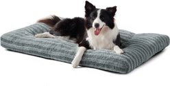 FURTIME Extra-Thick Pillow, Machine-Washable, Non-Slip Base Dog Bed, Gray, Large