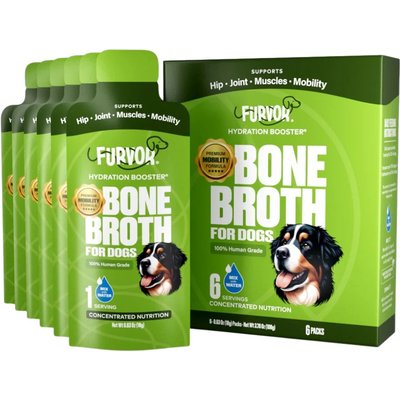 Furvor Furvor Advanced Mobility Beef Concentrated Digestive Health High-Protein Liquid Dog Food Topper, 0.64-oz pouch, 18 count