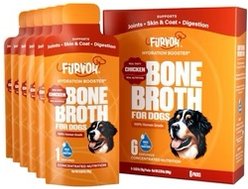 Furvor Chicken Concentrated Bone Broth Digestive Health High-Protein Liquid Dog Food Topper, 0.64-oz pouch, 18 count
