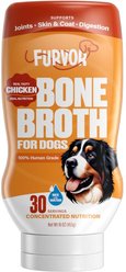 Furvor Chicken Concentrated Bone Broth Digestive Health High-Protein Liquid Dog Food Topper, 16-oz bottle
