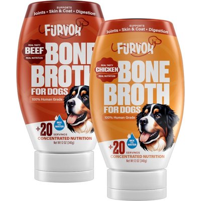 Furvor Furvor Combo Beef Chicken Concentrated Digestive Health High-Protein Liquid Dog Food Topper, 12-oz bottle, 2 count