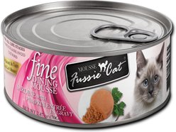 Fussie Cat Fine Dining Mousse Sardine with Pumpkin Entree Wet Cat Food, 2.47-oz can, case of 24
