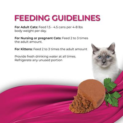 Show full view: Fussie Cat Fine Dining Mousse Sardine with Pumpkin Entree Wet Cat Food, 2.47-oz can, case of 24 slide 7 of 8